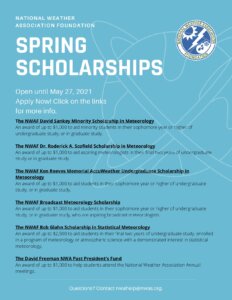 2021 Spring Scholarship Flyer